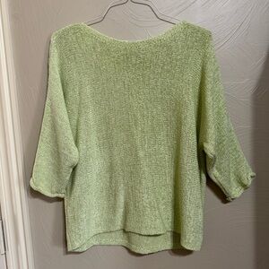 LOFT Soft Light Green Scoop-Neck Sweater